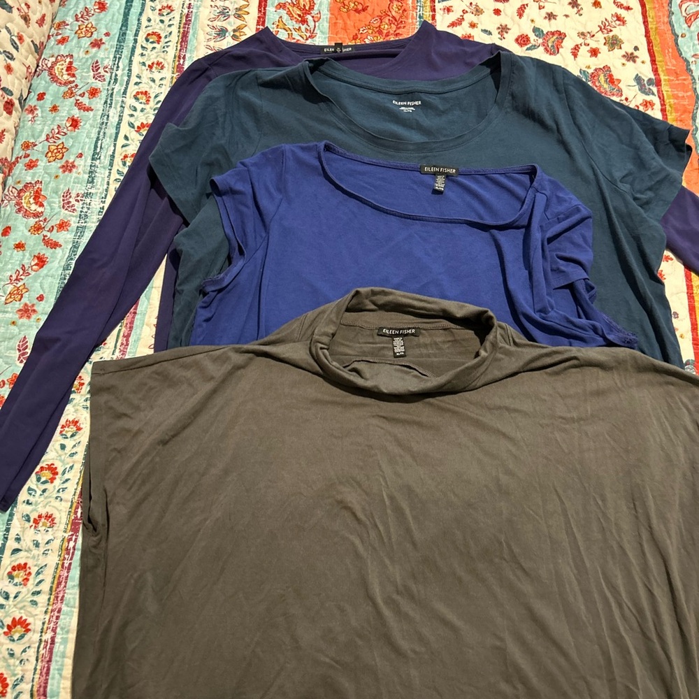 EUC set of 4 Eileen Fisher tops